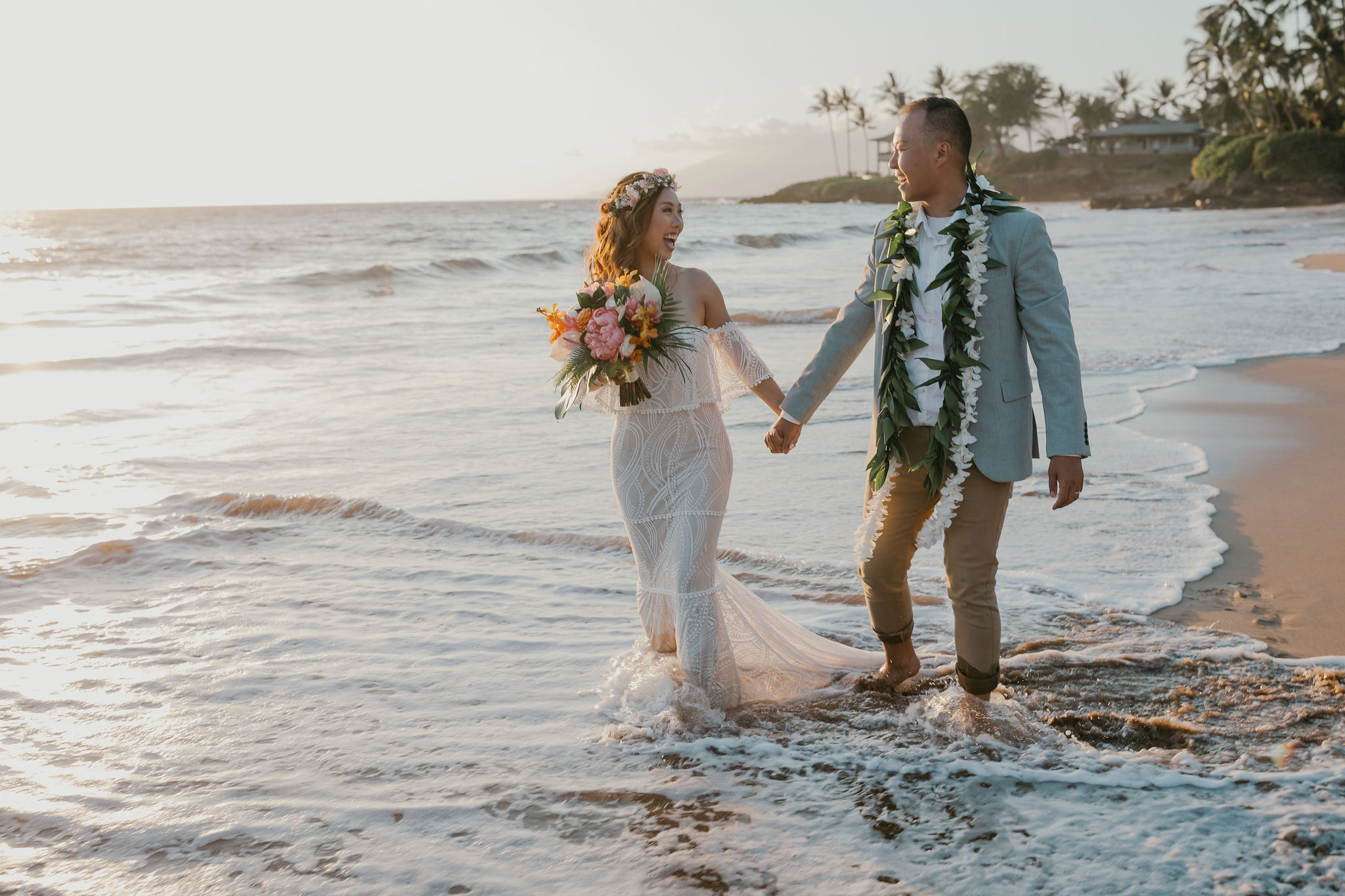 Po‘olenalena Beach Beach Wedding, Wedding at Po‘olenalena Beach, Maui Beach Wedding Locations