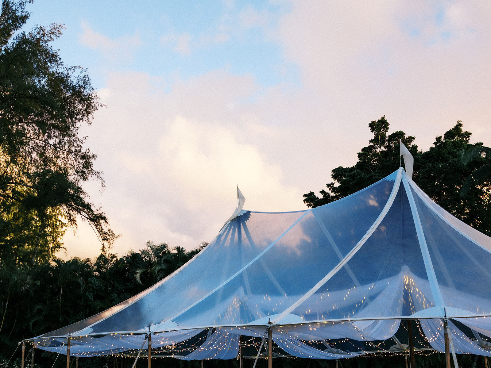 Tented Wedding Reception in Maui